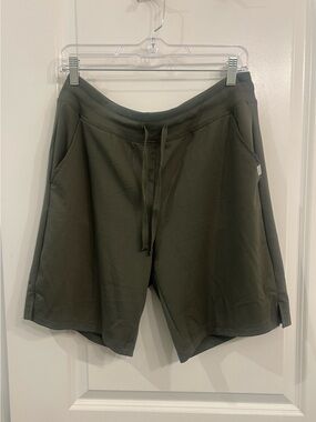 Athletic Works Olive Green Athletic Drawstring Shorts